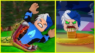 KATİL YILAN ADAM PEŞİMİZE DÜŞTÜ | ROBLOX TÜRKÇE SNAKEY | HAN KANAL EKİP screenshot 2