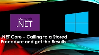 .NET Core Calling to a Stored Procedure and get the Results