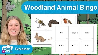 Woodland Animals Bingo Game for Children screenshot 1