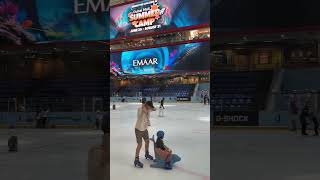 Ice rink Dubai 🇦🇪 #icerink #skating #dubai #dubaimall #emirates #travel