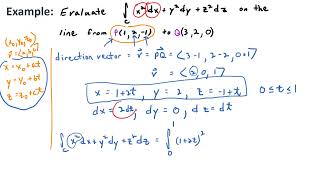 Video 16.2.7: Evaluating a Line Integral in Differential Form