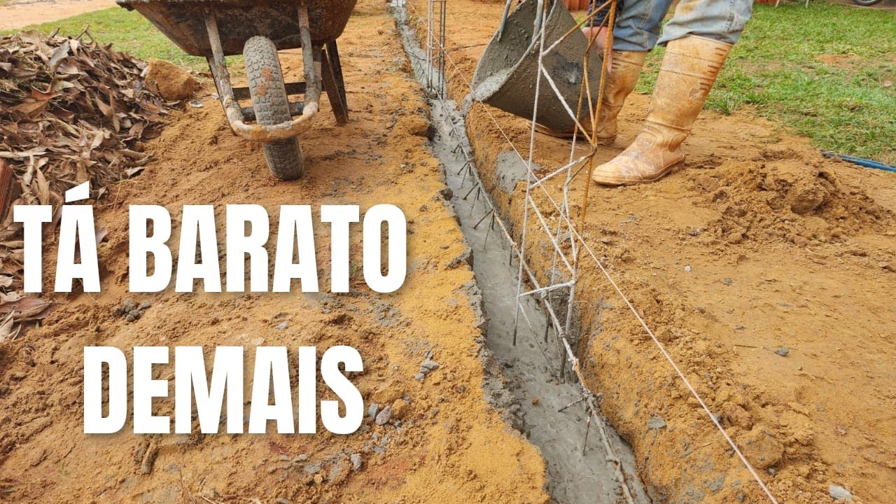 BARATO fácil e Rápido essa é a melhor maneira do mundo 🌎 de fazer alicerce veja