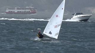 2011 LASER WORLDS-- RADIAL MASTERS, GRAND MASTERS AND GREAT GRAND MASTERS TACKING UPWIND