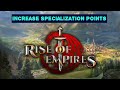 Rise of empires  increasing specialization points