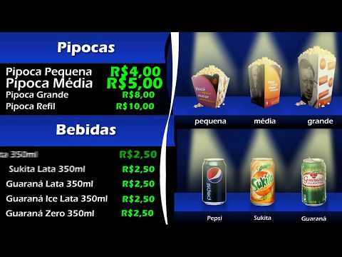 Menu  ex Board Pepsi Com Circuito Cinema