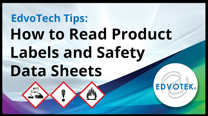 Quy định về bảng material safety data sheet