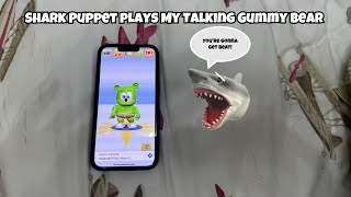 SB Movie: Shark Puppet plays My Talking Gummy Bear!