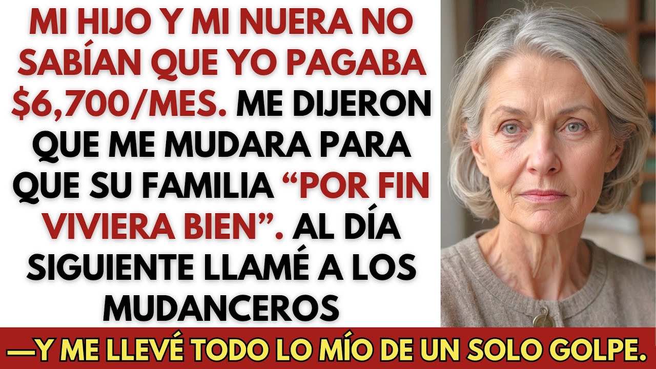 Mi nuera nunca me dio las gracias por pagar $6,700 al mes—luego me echó de la casa.