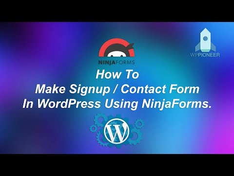 How To Make Signup / Contact Forms in WordPress Using Ninja Forms Plugin