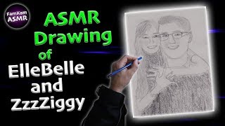 ElleBelle ASMR and ZzzZiggy ASMR - FamKam ASMR Draws EP5