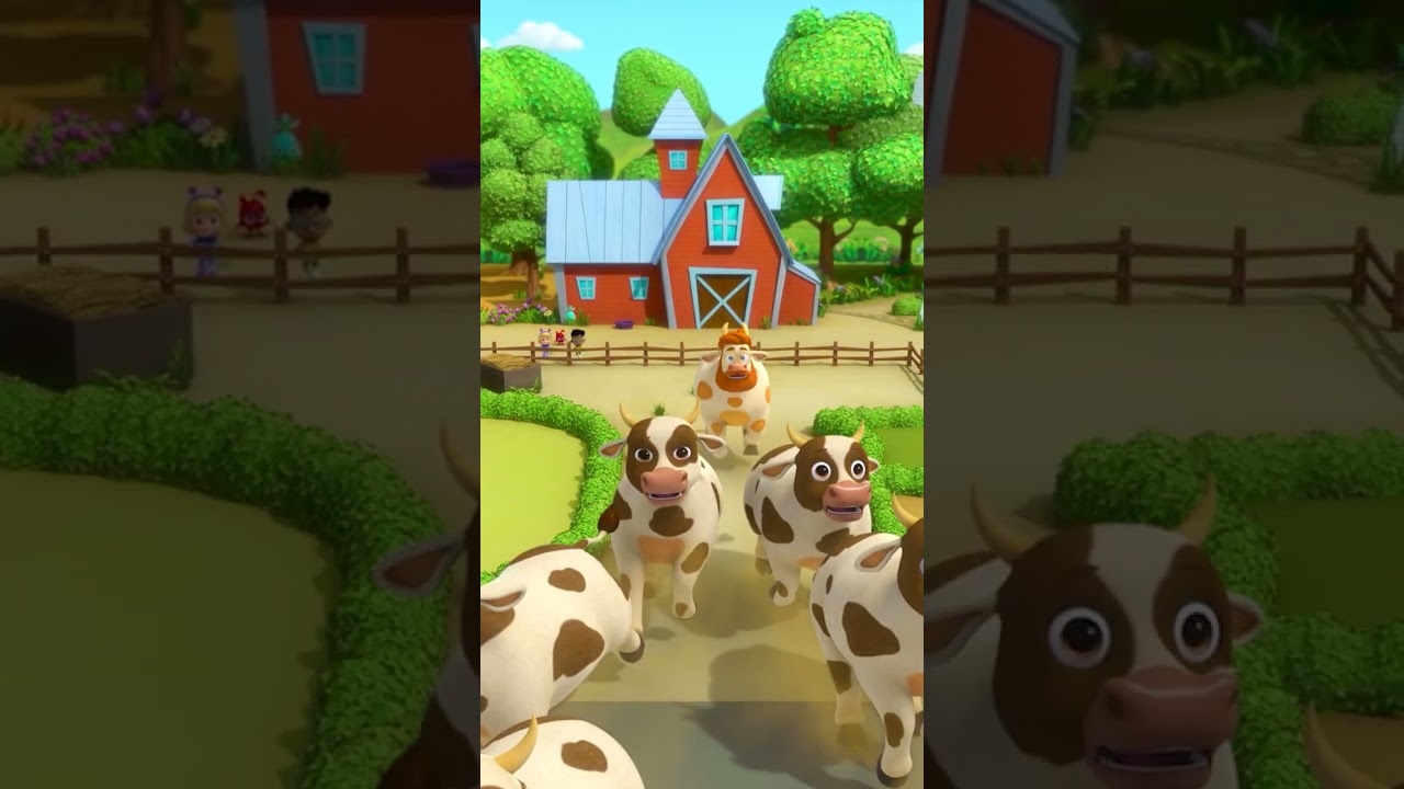 Cow Stampede! Daddy goes MOO! 🐮 