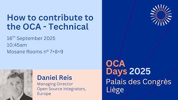 OCA Days 2025 - Daniel Reis - How to Contribute - Technical