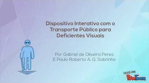 #1181 Dispositivo Interativo com o transporte público para Deficientes Visuais /FEBRACE VIRTUAL 2018