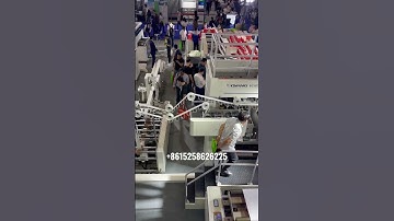 2023Chinaplas Latest New A400 Square Bottom Paper Bag Making Machine with online Twisted Handle