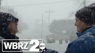Snow freezing temperatures sweep through West Baton Rouge Iberville parishes