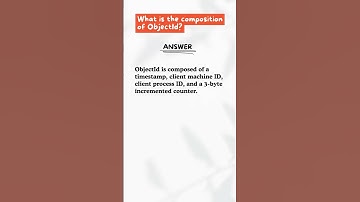 What Is the Composition of ObjectId in MongoDB? #shorts #ytshorts #codewithchitra