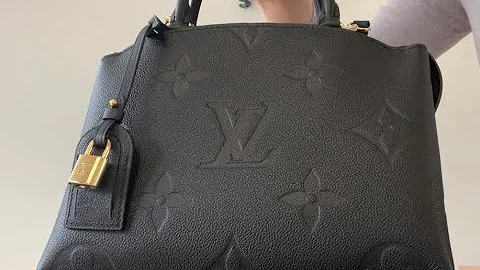 Unboxing Louis Vuitton Petit Palais handbag (monogram empreinte leather, noir)