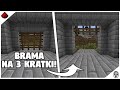 MInecraft: Brama Idealna Do Zamku! Na 3 Kratki! (Mechanizm)