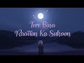 Tere Bina Raaton Ka Sukoon Full Hindi Romantic Song 2025 | Lyrical | Lo-Fi Vibes | Music studio🎵