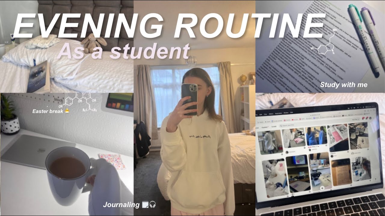 evening routine as an A level student | Easter break edition, studying ...