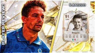 S TIER!!!!! ICON 91 RATED ROBERTO BAGGIO PLAYER REVIEW - EA FC26 ULTIMATE TEAM