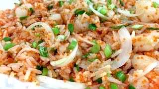 Masago Fried Rice with Shrimp /Com Chien Trung Ca (English sub)