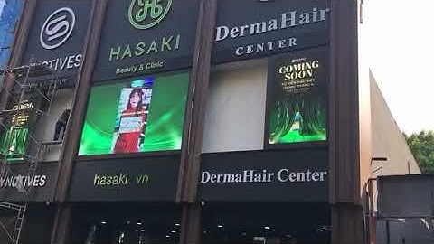 Thi công lắp đặt màn hình led ngoài trời Hasaki