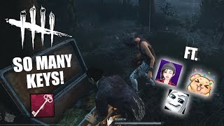 SO MANY KEYS! Ft No0b3, Puppers & OhTofu | Dead By Daylight LEGACY SURVIVOR