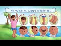Spanish for kids  learn spanish words with music  spanish colors food body games  more