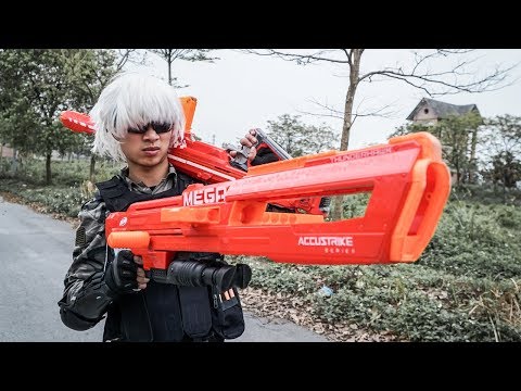 Banana TV : Couple Ultimate Squad Skill Nerf Guns Fight High-tech Crime NERF WAR