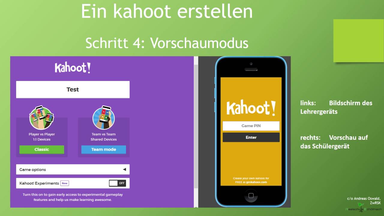 Erstellen Eines Kahoot Quiz Youtube