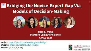 NAACL 2024: Bridging the Novice-Expert Gap via Models of Decision-Making