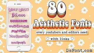 🍒 80 POPULAR AESTHETIC FONTS DaFont.com FOR EDITING | EDITING FONT 🍒 80 POPULAR AESTHETIC FONTS DaFont.com FOR EDITING | EDITING FONT