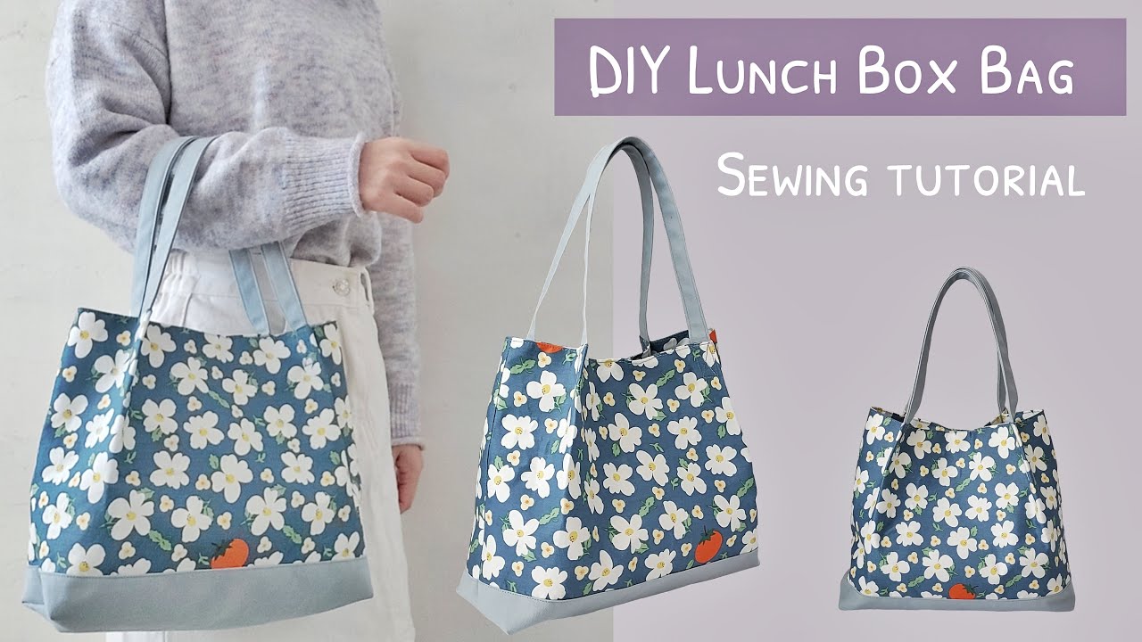 How to sew a lunch bag DIY lunch bag diy tote bag diy lunch box bag diy lunch bag