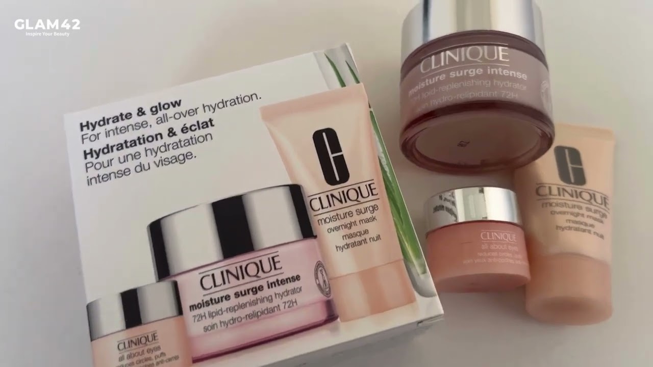 Clinique Hydrate & Glow קליניק סט לטיפוח והענקת לחות לעור | GLAM42