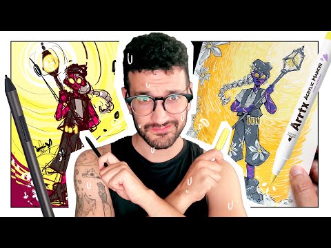 artista DIGITAL se pasa al TRADICIONAL 🎨 Arrtx Markers