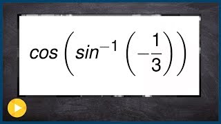 Evaluate the composition of inverse trig function with a negative value