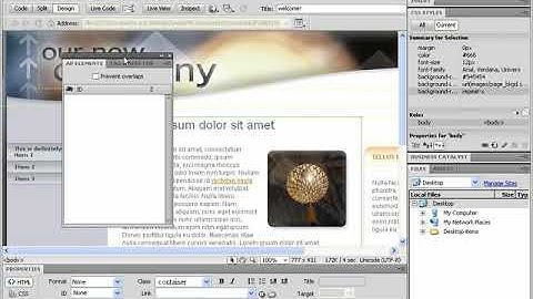 Dreamweaver CS5 Managing Pannels  chapter 1 class 1.5 Complete tutorial courses in Hindi urdu @shiz