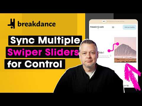 How to control one Slider with another Slider in Breakdance, WordPress website