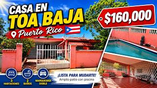 🏡 Casa Barata con Piscina en Puerto Rico por $160,000 | Amplios Espacios y Gran Potencial