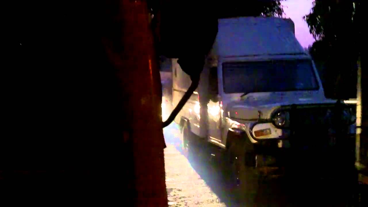 Night Traffic Tirupati - Hospet from a Tuk Tuk