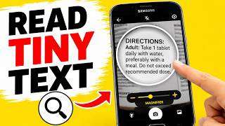 Turn Your Android Phone Into a Magnifying Glass – Hidden Feature