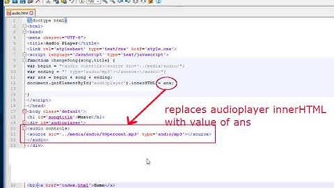 Website Development: Audio Player
