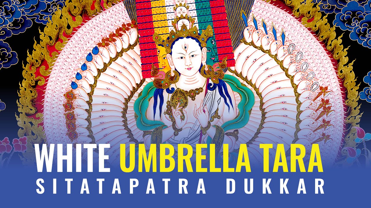 White Umbrella Tara's Supreme Protection: Sitatapatra Dukkar, protects against obstacles and evils