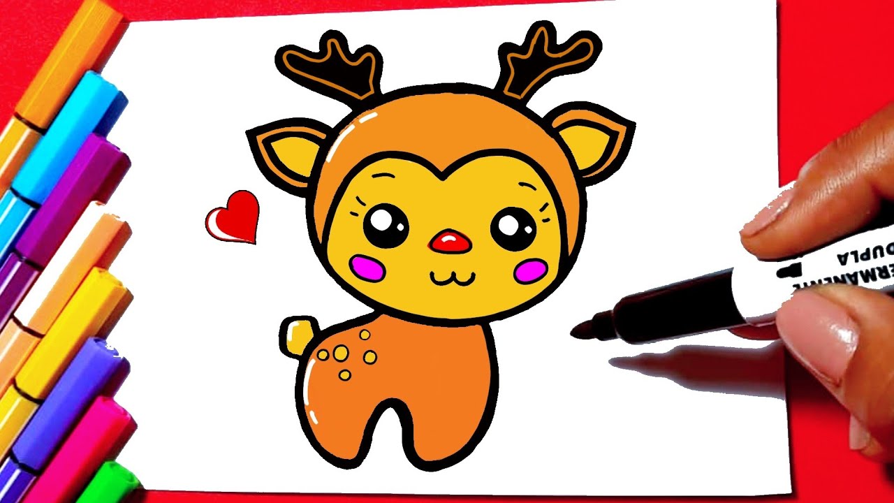 Como desenhar Presente de Natal fofo ❤ Desenhos Kawaii - Desenho