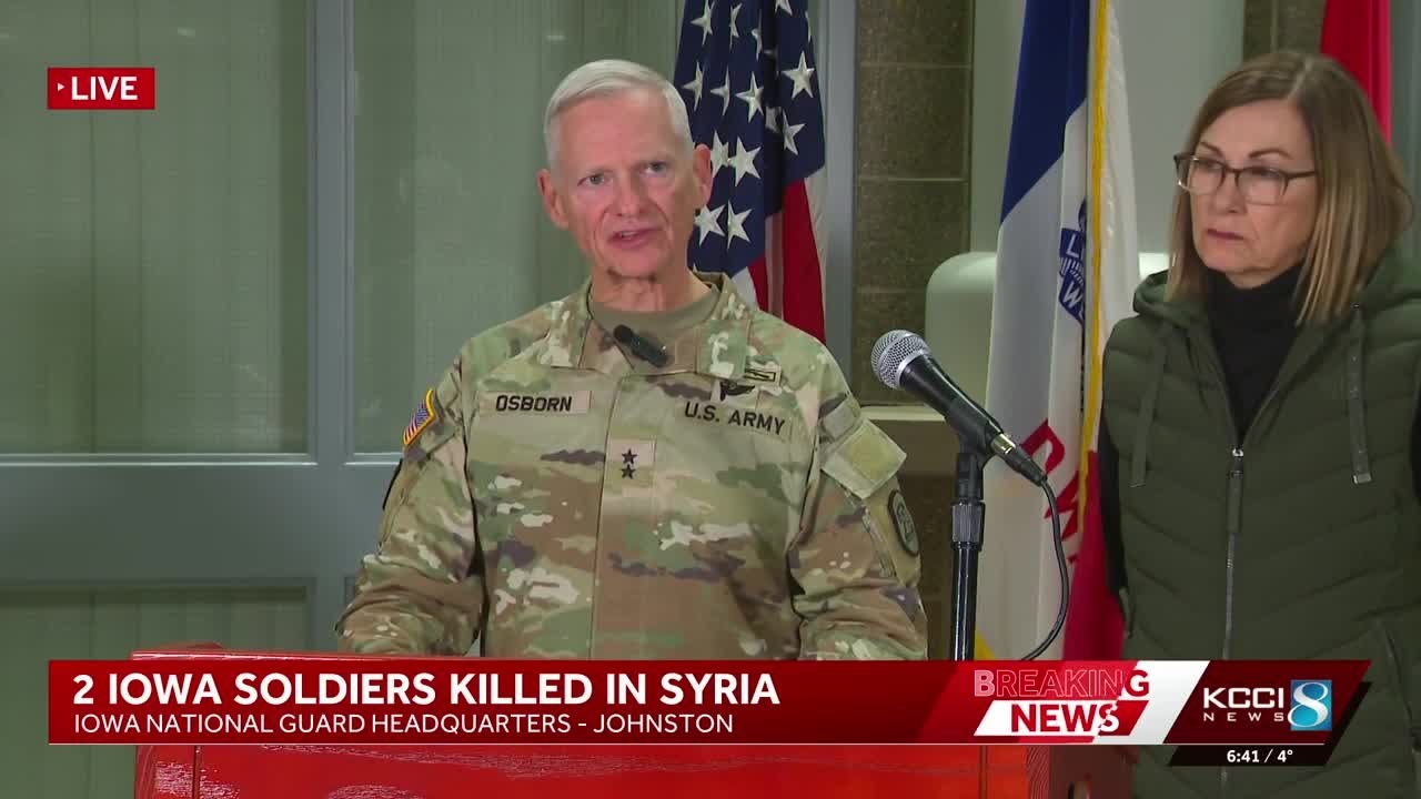 Iowa Army National Guard leader: 'Soldiers were ... serving with courage, dedication'