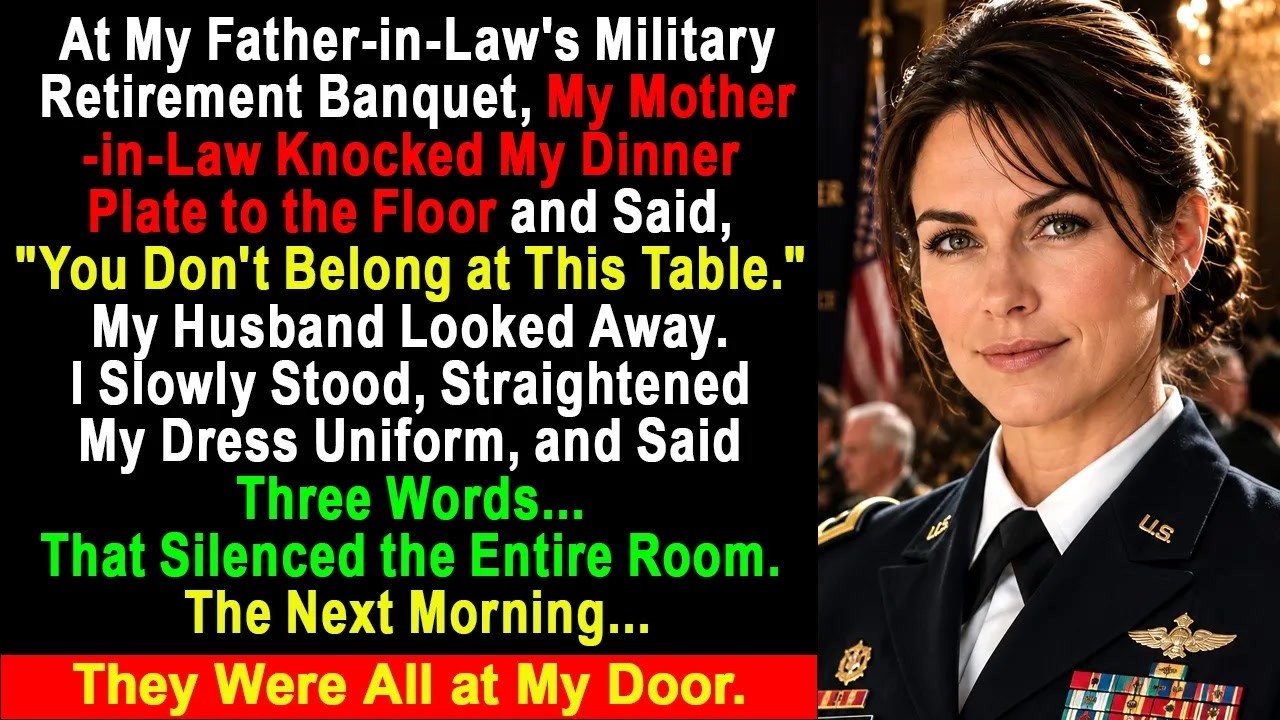 My Mother-in-Law Said I Didn't Belong at the Table—By Morning, They Were All at My Door