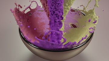 Blender fluid simulation, 3 million particles! Satisfying animation video.