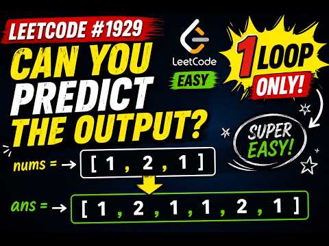 Can You Solve This Array Problem in 1 Loop? | LeetCode 1929 - Concatenation of Array | Java Tamil