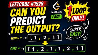 Can You Solve This Array Problem in 1 Loop? | LeetCode 1929 - Concatenation of Array | Java Tamil
